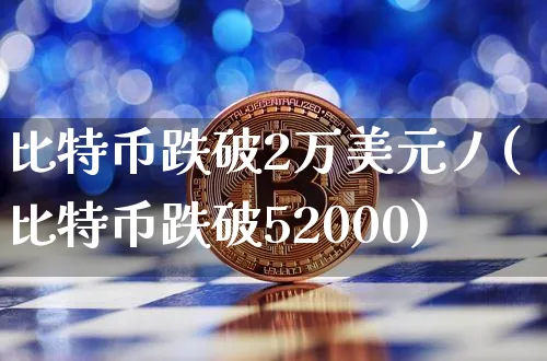 比特币跌破3万美元/枚