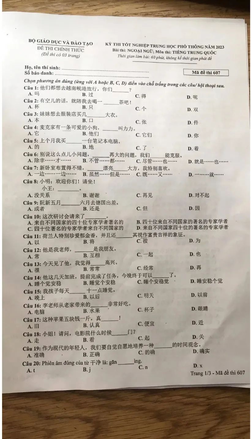 这国高考中文试卷火了，网友：我能满分！当地老师：会中文工资更高