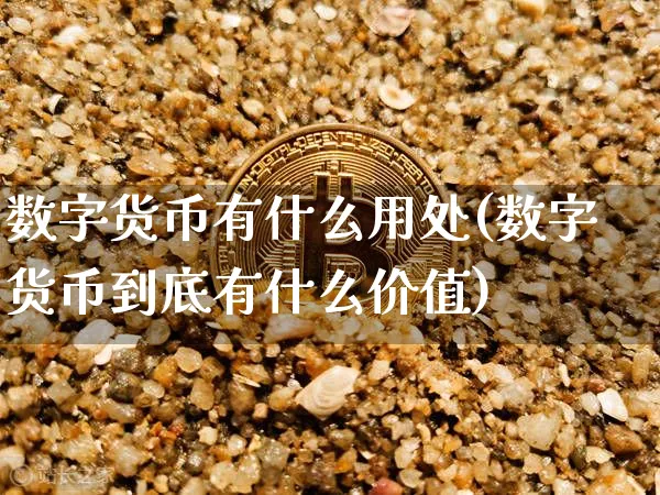 数字货币有什么用处吗