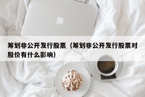 筹划非公开发行股票前的走势