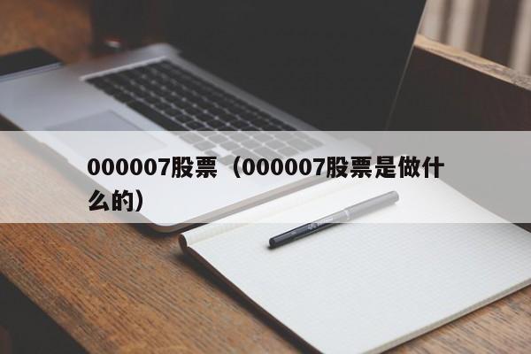 000007股票公司概况