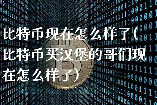 比特币现在怎么样了知乎