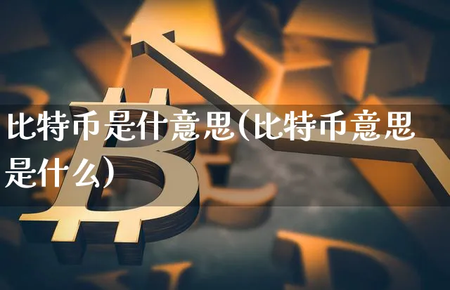 比特币意思是什么