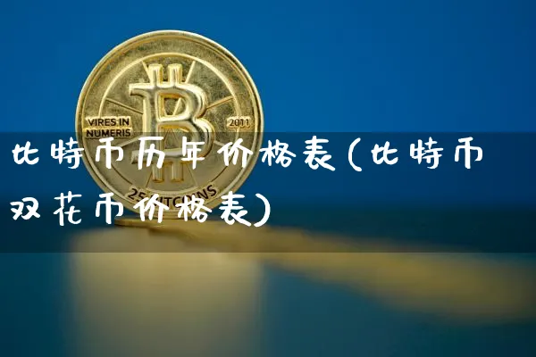 比特币历年价格表最新