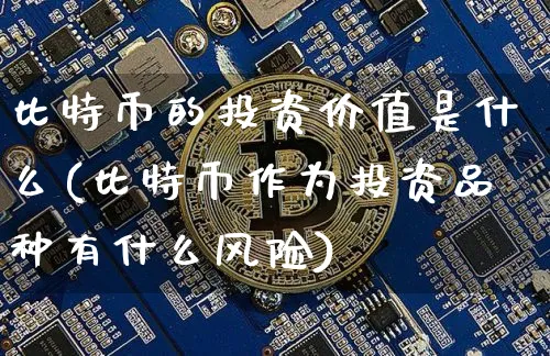 比特币的投资价值是什么意思