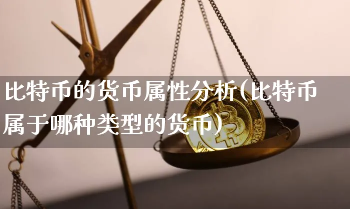 比特币 货币属性