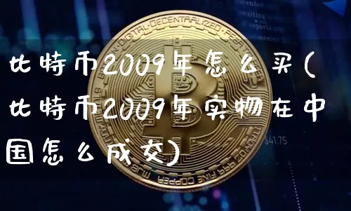 2009年比特币怎么购买