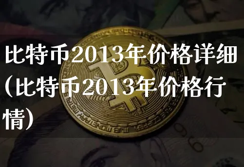 2013年比特币价格表