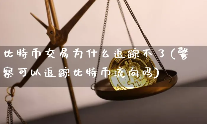 比特币交易为什么追踪不了信息